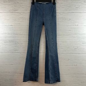 We the Free High Rise Pull On Flare Jeans Size 24
